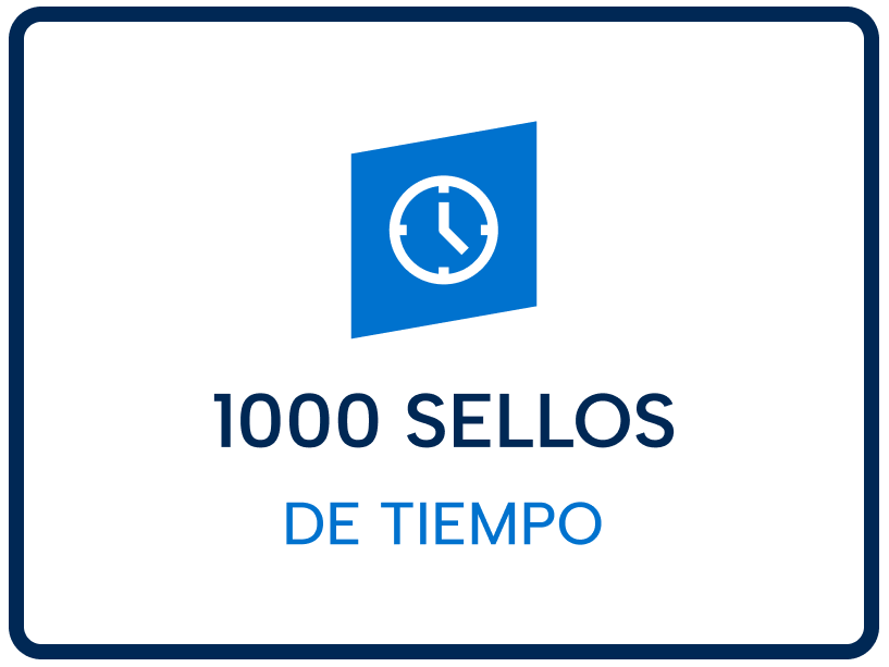 Bolsa de 1000 Sellos de Tiempo