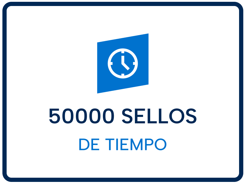 Bolsa de 50000 Sellos de Tiempo