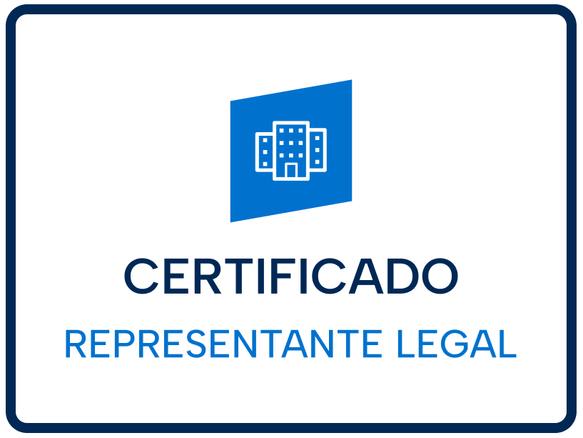Certificado digital de Representante Legal